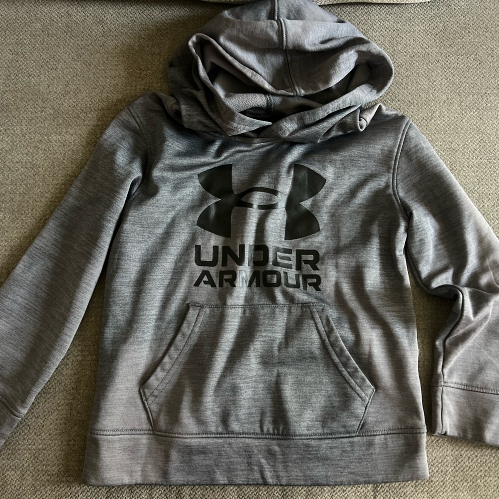 Under Armour Charcoal Hoodie with Black Logo